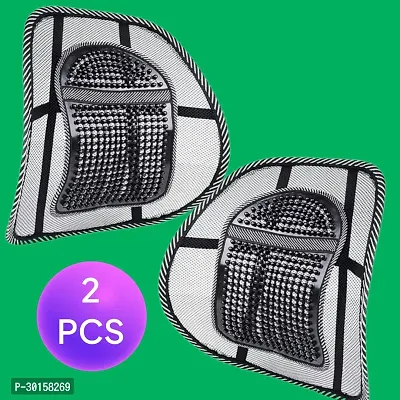 2 - Massage Lumbar Support Mesh Seat Back Support Chair Cushion For Car-thumb0