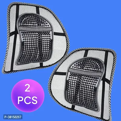 2 - Car Seat Back Cushion Lumbar Waist Cushion Lumbar Mesh Ventilate Cushion Pad-thumb0