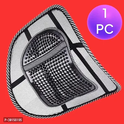 1 - Car Breathable Waist Support Office Lumbar Cushion Massage Grid Backrest-thumb0