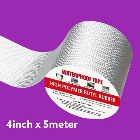 Premium Butyl Waterproof Heavy Duty Aluminium Foil Silver Water Seal Adhesive LX