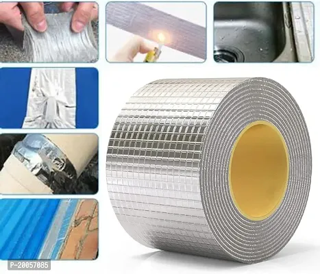 Self Adhesive High Temperature Aluminum Foil Butyl Rubber Tape-thumb0