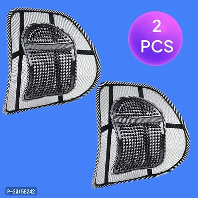 2 - Car Seat Chair Back Cushion Mesh Lumbar Back Brace Massage Home Office-thumb0