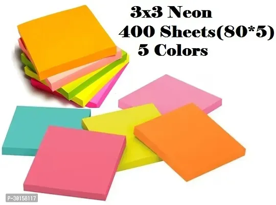 Sticky Notes 3x3inch Self-Stick Notes Bright Multi Colors Sticky Notes 5 Pads