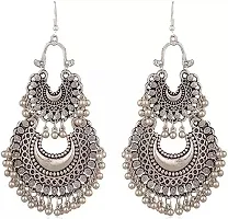 Combo of 3 Designer Traditional Stylish Silver Earring Set-thumb1