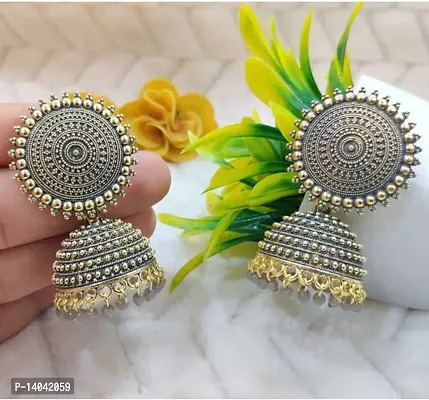 2 jhumki grey combo-thumb2