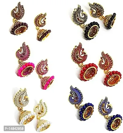 Elegant Earrings for Women - 6 Pair-thumb2