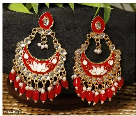 CHAND MEENA  (RED) COLOUR EARRING-thumb2