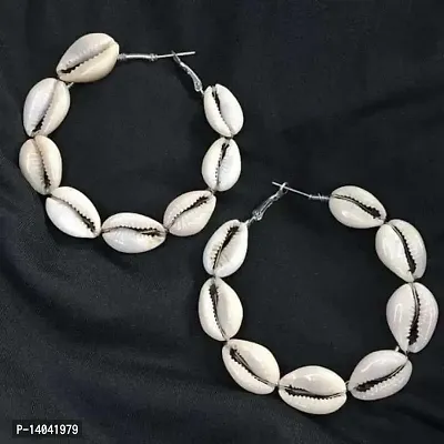 MY-Sea Shell Hoop Earring-thumb0