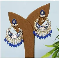 CHANDMEENA  BLUE COLOUR EARRING-thumb1