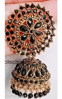 Kundan black jhumki-thumb2