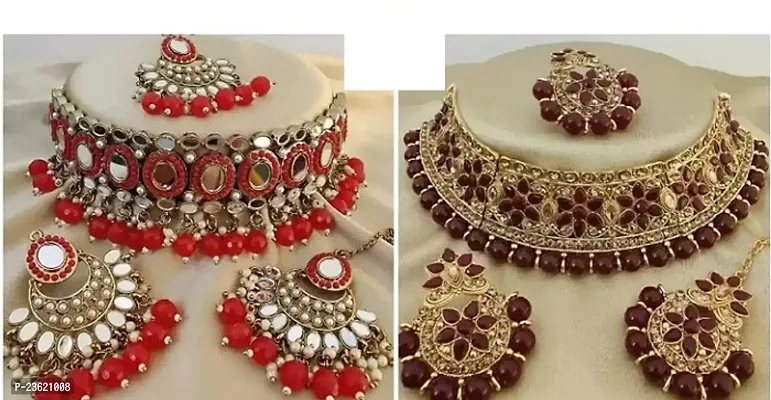 2 Set Combo Necklace New Designer necklace for Women and Girls