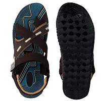 Frabio Men's Casual Dailywear Sandals/Indoor Outdoor Flip Flop Walking Sandals for Men (3103-BRN) Brown-thumb3