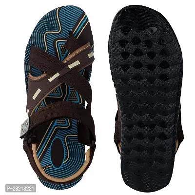 Frabio Men's Casual Dailywear Sandals/Indoor Outdoor Flip Flop Walking Sandals for Men (3103-BRN) Brown-thumb4