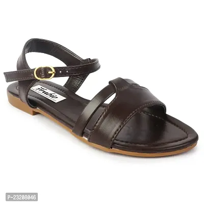 Frabio Women's Flat Sandals/Ankle Strap Flat/Sandal/Stylish women Sandal