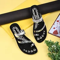 Frabio Casual Comfot Heel Wedding Party Fashion Chappal For Women And Girls, Slip On Super Lightweight Chappal  Non-Slippery Chappal For Women-thumb1