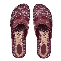 Frabio Casual Comfot Heel Wedding Party Fashion Chappal For Womens And Girls, Slip On Super Lightweight Chappal  Non-Slippery Chappal For Women's-thumb2