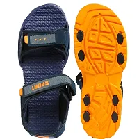 Frabio Men's Casual velcro Sandals/Running Walking Dailywear Indoor Outdoor Floaters -Blue-thumb4