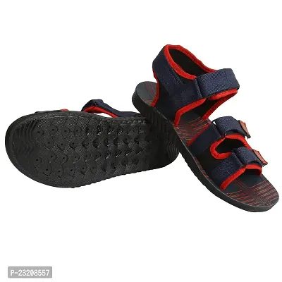 Frabio Men's Casual Dailywear Sandals/Indoor Outdoor Flip Flop Walking Sandals for Men/Leather Floater (Brown) (UK-6)-thumb5