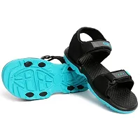 Frabio Men's Casual velcro Sandals/Running Walking Dailywear Indoor Outdoor Floaters -(Blue) 130-thumb3