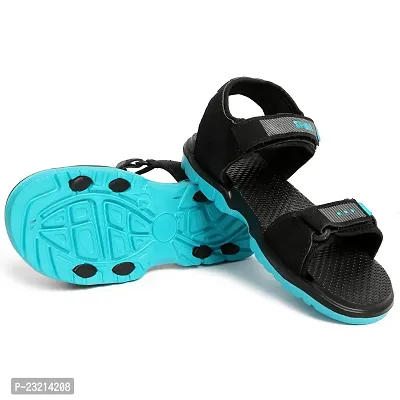 Frabio Men's Casual velcro Sandals/Running Walking Dailywear Indoor Outdoor Floaters -(Blue) 130-thumb4