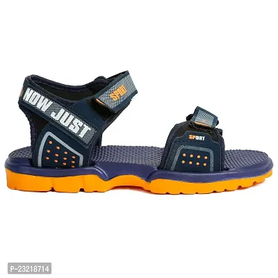 Frabio Men's Casual velcro Sandals/Running Walking Dailywear Indoor Outdoor Floaters -Blue-thumb3