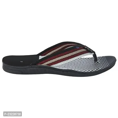 Frabio Mens Sport Flip Flops Comfort Casual Thong Sandals II Chappal II Slipper For Boys - Pack of 2 (2C WKBLACK-1)-thumb3