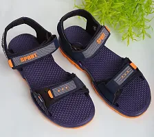 Frabio Men's Casual velcro Sandals/Running Walking Dailywear Indoor Outdoor Floaters -Blue-thumb1