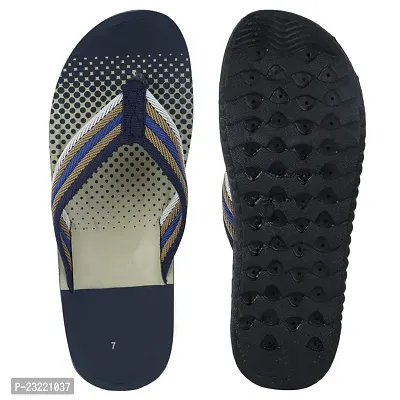 Frabio Mens Sport Flip Flops Comfort Casual Thong Sandals II Chappal II Slipper For Boys - Pack of 2 (2C WKMHRN HV503NAVYBEEJ-8)-thumb5