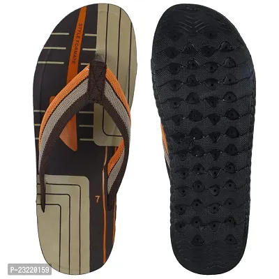 Frabio Mens Sport Flip Flops Comfort Casual Thong Sandals II Chappal II Slipper For Boys - Pack of 2 (2C WKMHRN-1)-thumb5