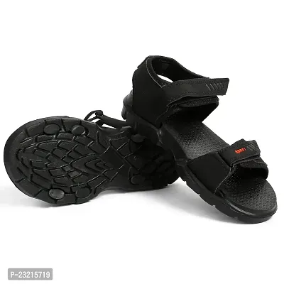 Frabio Men's Casual velcro Sandals/Running Walking Dailywear Indoor Outdoor Floaters -(Black) 119-thumb4