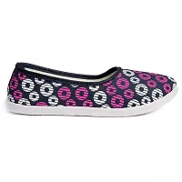 Women's Round Printed Light Weight Flat Footwear Bellies for Girls and Women-thumb3