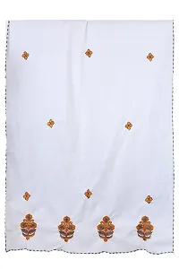 Vastragrah Women's Polycotton Namaz Dupatta with Embroidery flower butta work (ND024)-thumb2