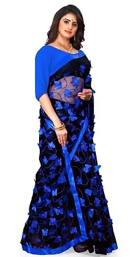 Beautiful Net Saree with Blouse piece-thumb2