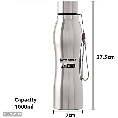 Double Layer Stainless Steel Slim Water Bottle 1000 ml Pack of 1-thumb4