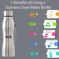 Double Layer Stainless Steel Slim Water Bottle 1000 ml Pack of 1-thumb1