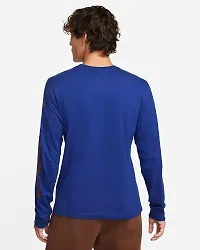 Stylish Cotton Blend Round Neck Printed Tshirt For Men-thumb1