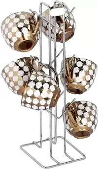 ALIGHT premium stainless steel pack of 4 plate stand ,cup stand, spoon stand, belan-chakla stand.-thumb4