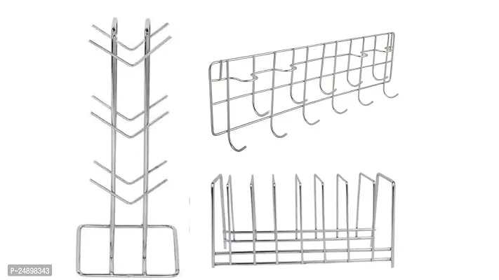 ALIGHT premium stainless steel cutlery  racks laddle, plate stand, cup stand.-thumb0