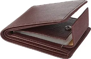 ALIGHT Men Casual Brown Artificial Leather Card Holder - Regular Size  (10 Card Slots)-thumb1