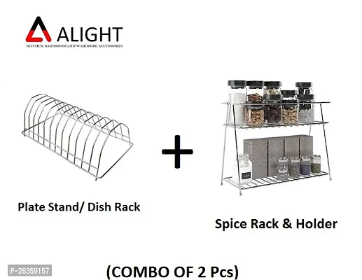 Alight Round Big Plate with Spice Rack