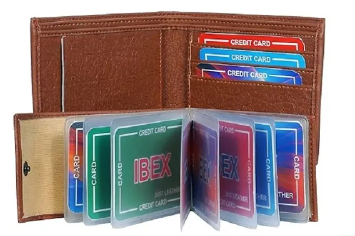 Classy Faux Leather Textured Two Fold Wallet