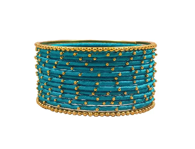 Elegant Silk Thread Bangles For Women