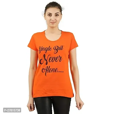 Stylist Cotton Blend Tshirt For Women