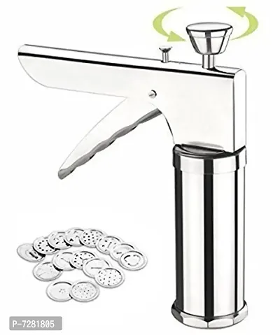 Stainless Steel Kitchen Press with 15 Different Jali (Idiyappam and Sev Maker))-thumb2