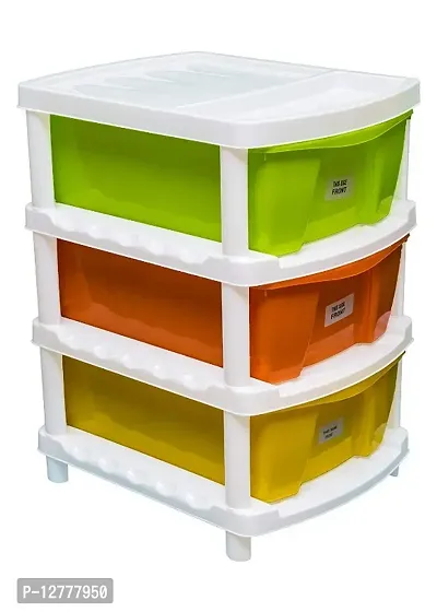 VE - Veer Multipurpose Plastic Container Rack Set - Multi Colour - 3 Layer-thumb3