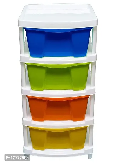 VE - Veer Multipurpose Plastic Container Rack Set - Multi Colour - 4 Layer-thumb2