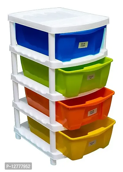 VE - Veer Multipurpose Plastic Container Rack Set - Multi Colour - 4 Layer-thumb4
