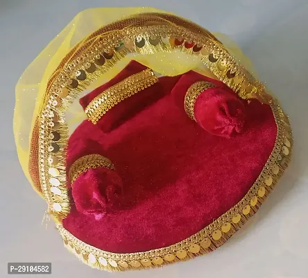 LADDU GOPAL BED / BED FOR THAKUR JI / PUJA CHAUKI / CHAUKI FOR MATA JI , KANHA JI OTHER GIFT MATERIAL-thumb2