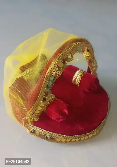 LADDU GOPAL BED / BED FOR THAKUR JI / PUJA CHAUKI / CHAUKI FOR MATA JI , KANHA JI OTHER GIFT MATERIAL-thumb4