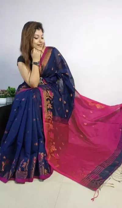 Best Selling Chanderi Cotton Saree with Blouse piece 